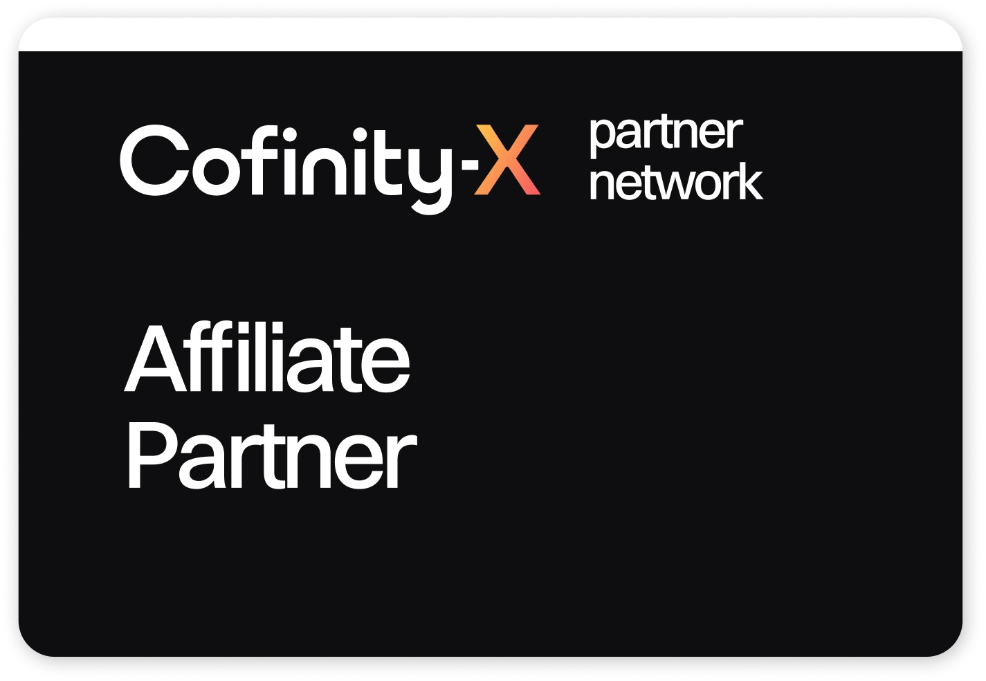 Cofinity-X Affiliate Partner Seal