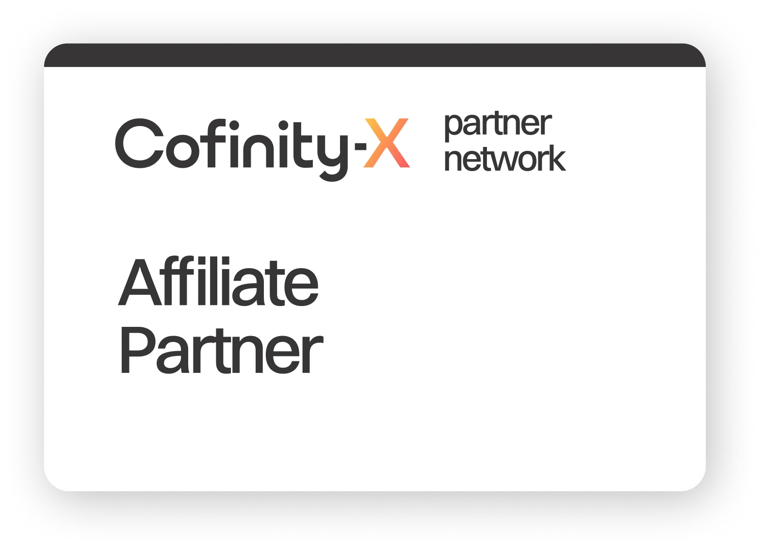 Cofinity-X Affiliate Partner Seal
